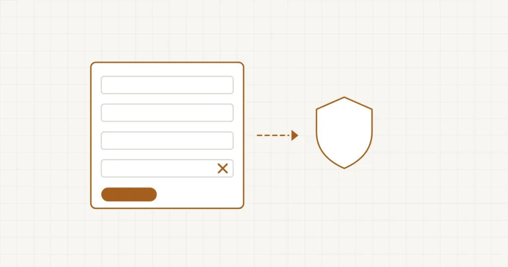 Un formulaire de contact avec quelques champs remplis et plusieurs champs superflus barrés