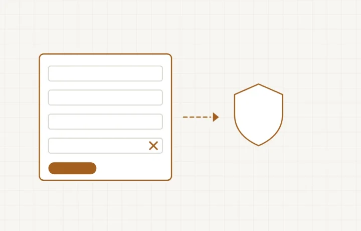 Un formulaire de contact avec quelques champs remplis et plusieurs champs superflus barrés