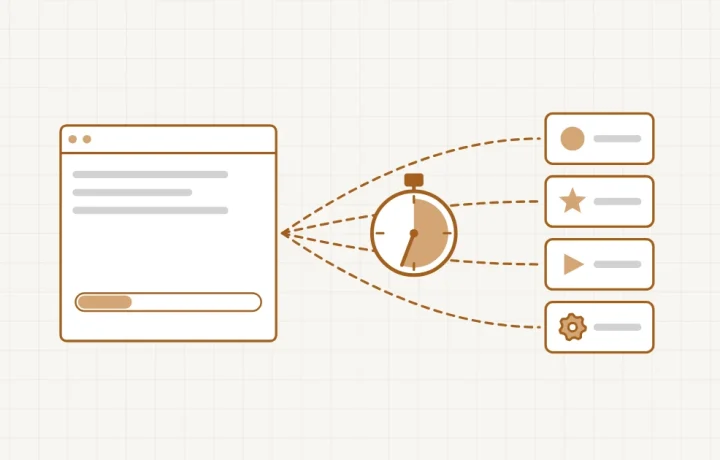 Scripts tiers : un site relié à quatre services extérieurs, un chronomètre sur le trajet et une barre de chargement qui peine