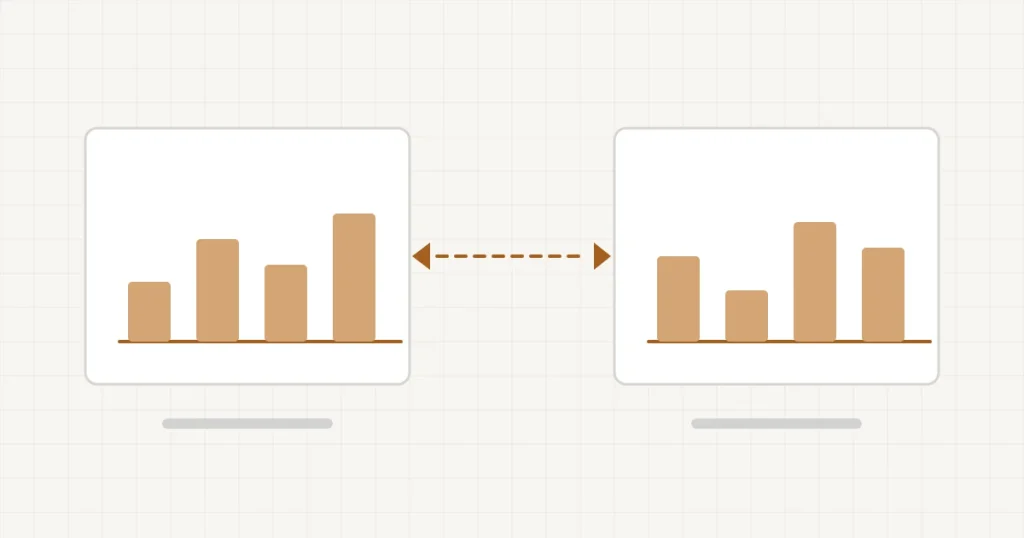 Deux tableaux de statistiques côte à côte, l’un relié à un serveur personnel, l’autre à un grand service en ligne