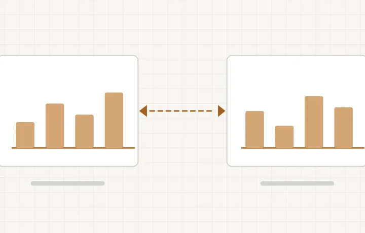 Deux tableaux de statistiques côte à côte, l’un relié à un serveur personnel, l’autre à un grand service en ligne