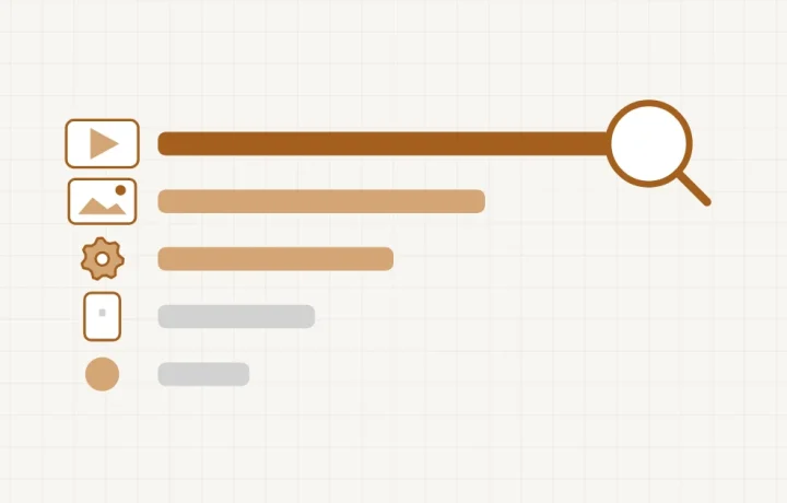 Ce qui ralentit le plus : cinq éléments d’une page classés par temps de chargement, la barre la plus longue vue à la loupe