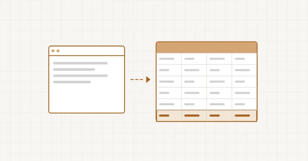 Relier son site à un tableur : les données du site versées dans un tableau, la dernière ligne ajoutée mise en évidence