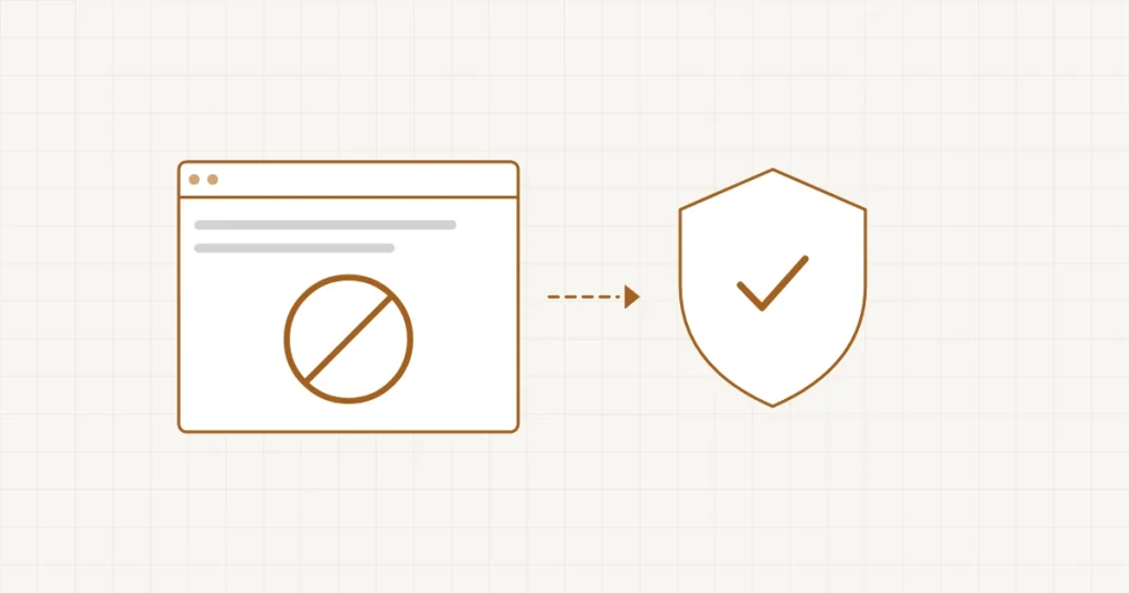 Site piraté : le site bloqué par une intrusion, puis protégé par un bouclier
