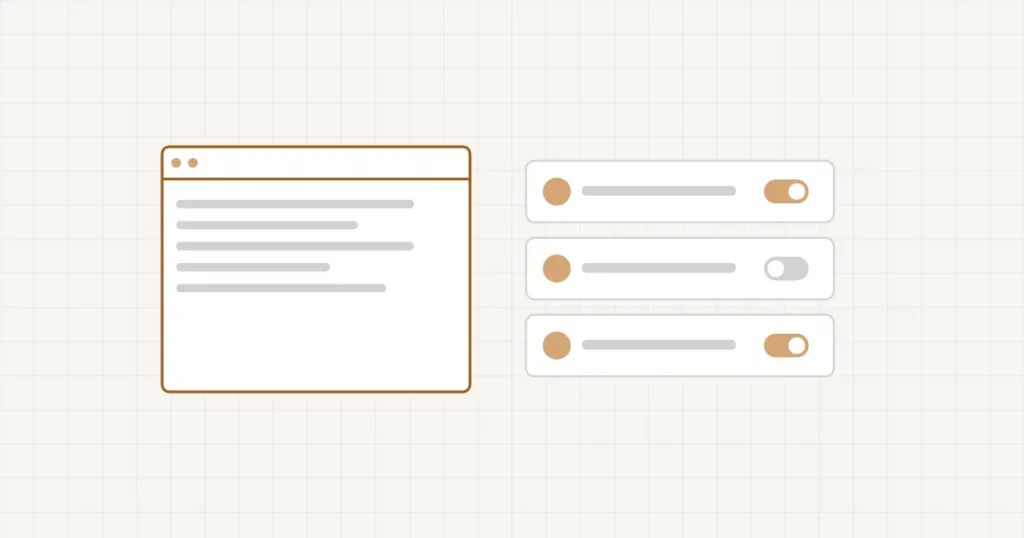 WordPress : un site et ses extensions, chacune avec son interrupteur, l’une désactivée